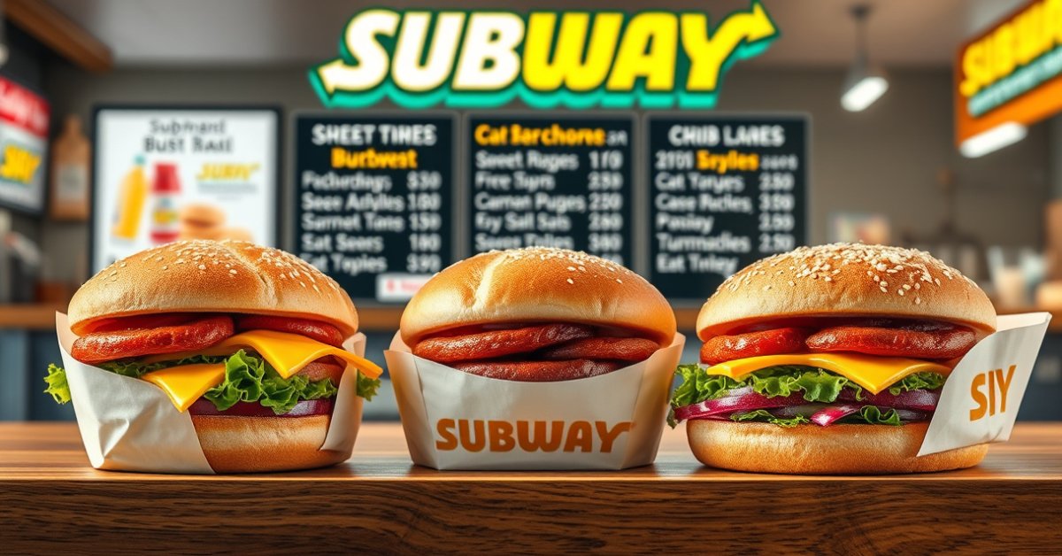 Subway Specials Menu With Prices For 2026